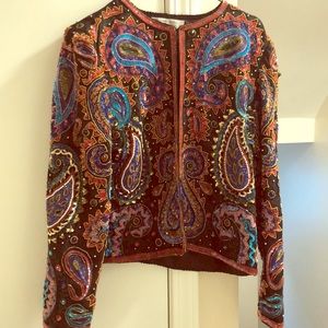 Vintage Adrianna Papell Beaded Jacket
